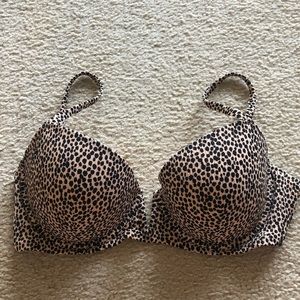 Leopard Bikini Top 36D